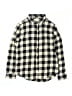 Zara 100% Cotton Checkered-gingham Black Long Sleeve Button-Down Shirt Size 10 - photo 1