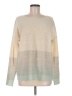 Vince. 100% Cashmere Color Block Ivory Cashmere Pullover Sweater Size M - photo 1