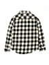 Zara 100% Cotton Checkered-gingham Black Long Sleeve Button-Down Shirt Size 10 - photo 2