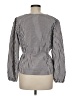 Vila Checkered-gingham Brown Silver Long Sleeve Blouse Size EU 40 / US 10 - photo 2