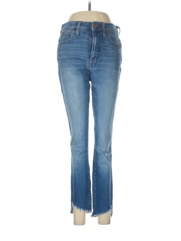 Madewell 10" High-Rise Skinny Jeans: Cutout Tulip Hem Edition (view 1)