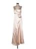 Birdy Grey 100% Polyester Metallic Silver Cocktail Dress Size M - photo 1