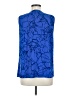 Liz Claiborne 100% Polyester Blue Sleeveless Blouse Size M - photo 2