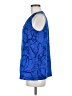 Liz Claiborne 100% Polyester Blue Sleeveless Blouse Size M - photo 5