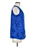 Liz Claiborne 100% Polyester Blue Sleeveless Blouse Size M - photo 4