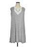 Max Studio Stripes Gray Casual Dress Size 1X - photo 1