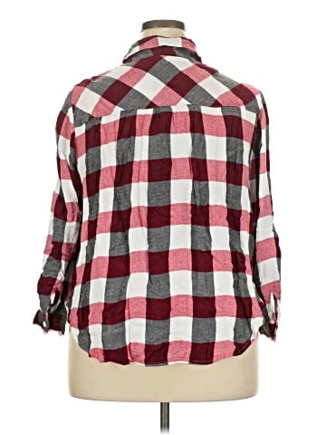 Lane Bryant 3/4 Sleeve Button-Down Shirt (view 2)