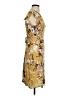 Adora 100% Rayon Floral Yellow Cocktail Dress Size M - photo 4