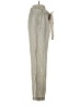 Magaschoni Stripes Tan Silver Linen Pants Size S - photo 4