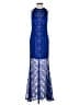Jovani 100% Polyester Blue Cocktail Dress Size 0 - photo 1