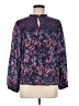 Chufy Floral Purple Long Sleeve Blouse Size M - photo 1