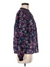 Chufy Floral Purple Long Sleeve Blouse Size M - photo 4
