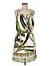 Glam 100% Polyester Graphic Green Cocktail Dress Size M - photo 1