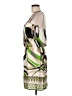 Glam 100% Polyester Graphic Green Cocktail Dress Size M - photo 5