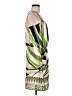 Glam 100% Polyester Graphic Green Cocktail Dress Size M - photo 4