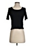 Topshop Black Short Sleeve T-Shirt Size 2 - photo 1