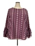 Oddi 100% Polyester Burgundy Long Sleeve Blouse Size 3XL - photo 1