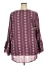 Oddi 100% Polyester Burgundy Long Sleeve Blouse Size 3XL - photo 2