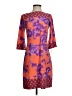 DM Donna Morgan Print Orange Cocktail Dress Size 4 - photo 1