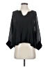 Akemi + Kin 100% Polyester Black 3/4 Sleeve T-Shirt Size S - photo 1