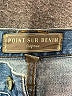 Point Sur 100% Cotton Color Block Blue Jeans Size 27 waist - photo 7