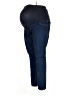 Indigo Blue Solid Blue Jeggings Size XL Maternity - photo 1