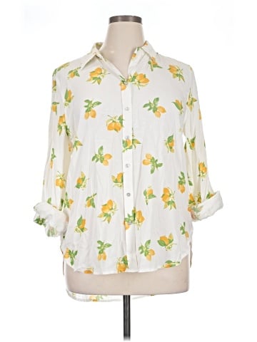 Jane and Delancey 3/4 Sleeve Button-Down Shirt (view 1)