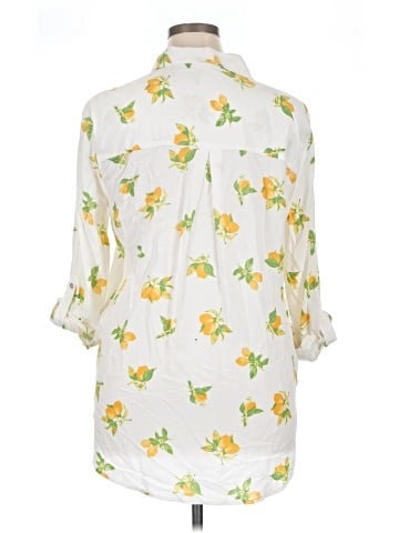 Jane and Delancey 3/4 Sleeve Button-Down Shirt (view 2)