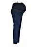 Indigo Blue Solid Blue Jeggings Size XL Maternity - photo 4