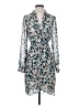 Julia Jordan 100% Polyester Print Teal Cocktail Dress Size 4 - photo 1