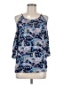 Rose & Thyme 100% Rayon Blue 3/4 Sleeve Blouse Size M - photo 1