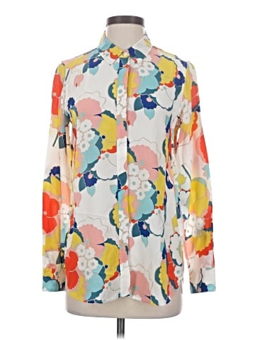 Boden Long Sleeve Silk Top (view 1)