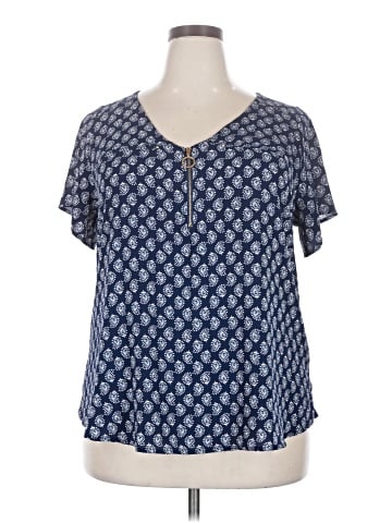 Tempted Hearts Short Sleeve Blouse (view 1)