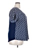 Tempted Hearts Blue Short Sleeve Blouse Size 2X - photo 4