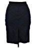 Diane von Furstenberg Argyle Blue Wool Skirt Size 14 - photo 2