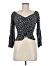 Japna Black 3/4 Sleeve Top Size M - photo 1