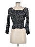 Japna Black 3/4 Sleeve Top Size M - photo 2