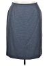 Le Suit Chevron-herringbone Gray Casual Skirt Size 14 Petite - photo 1