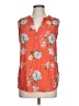 Papermoon Floral Orange Sleeveless Blouse Size L - photo 1