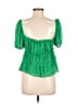 ASTR The Label 100% Polyester Green Short Sleeve Blouse Size M - photo 2