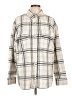 American Eagle Outfitters Plaid Ivory Coat Size L - photo 1