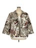 Alfred Dunner 100% Polyester Animal Print Ivory Blazer Size 22W - photo 1