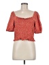 Ann Taylor LOFT 100% Rayon Orange Short Sleeve Top Size M (petite) - photo 1