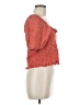 Ann Taylor LOFT 100% Rayon Orange Short Sleeve Top Size M (petite) - photo 4