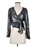 Vero Moda Metallic Silver 3/4 Sleeve Blouse Size S - photo 1