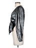 Vero Moda Metallic Silver 3/4 Sleeve Blouse Size S - photo 5