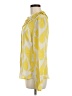 Tory Burch 100% Silk Yellow Long Sleeve Silk Top Size 8 - photo 5