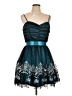 Masquerade 100% Polyester Teal Cocktail Dress Size 13 - 14 - photo 1