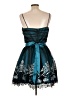 Masquerade 100% Polyester Teal Cocktail Dress Size 13 - 14 - photo 2