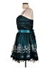 Masquerade 100% Polyester Teal Cocktail Dress Size 13 - 14 - photo 5